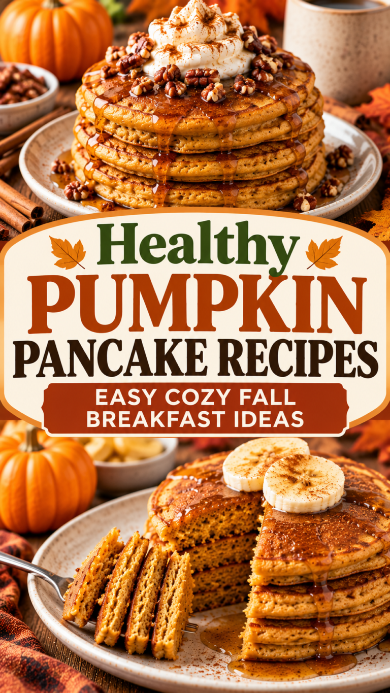 Healthy Pumpkin Pancake Recipes: Easy Cozy Fall Breakfast Ideas