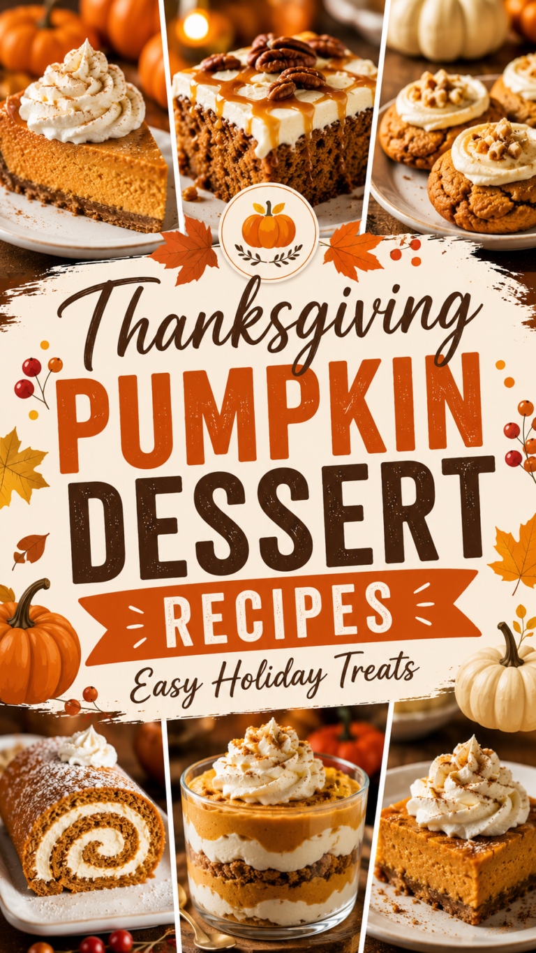 Thanksgiving Pumpkin Dessert Recipes: Easy Holiday Treats |Pumpkin Recipes For Thanksgiving