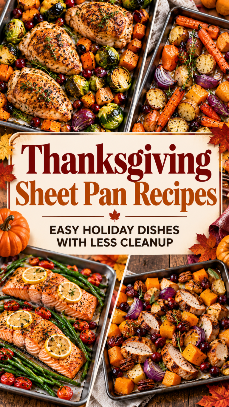 Thanksgiving Sheet Pan Recipes: Easy Holiday Dishes with Less Cleanup